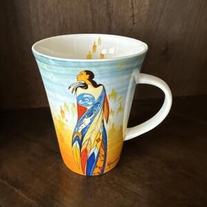 Beautiful Oscardo Coffee Mug Sioux Artist Maxine Noel‎ "Not Forgotten" Canada